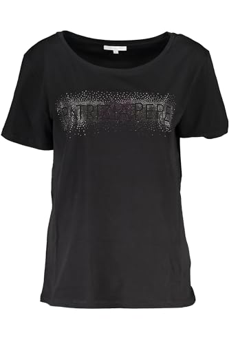 T-shirt Patrizia Pepe noir en coton premium avec finitions haut de gamme