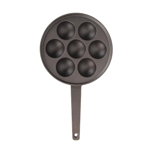 CFTGIW 7 Holes Nonstick Takoyaki Grill Pan Profundado Fabricante de Takoyaki de Hierro Fundido para el Restaurante Uso de Cocina para el Hogar Hotel