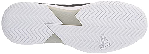 Adidas Men's Adizero Ubersonic 4 Racquetball Shoe, Black/White/Silver Metallic, 9.5 #TOP3