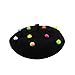 RARITYUS Women Fashion Cute Wool French Artist Beret Hat Warm Beanie Cap Headwear with Small Rainbow Pom Pom for Party
