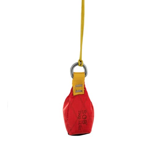 SOB Wurfbeutel Wurfsack Schleudersack Kletter Professioneller Wurftasche für Baum Klettern Baum Arbeiten Bergsteigen (Rot, 250g)