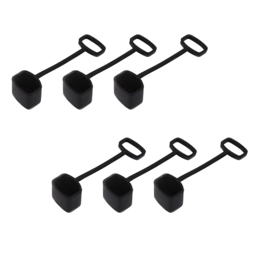 ifundom Protective Covers 6pcs Silicone Covers for Black Musical Instrument Accessory Lightweight Sturdy and Easy to Store