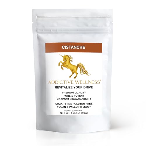 Image of Addictive Wellness Cistanche Extract Powder (Cistanche deserticola), 10:1 Concentrated Extract, Traditionally Used for Vitality & Endurance Support, Wildcrafted, Vegan - 50g