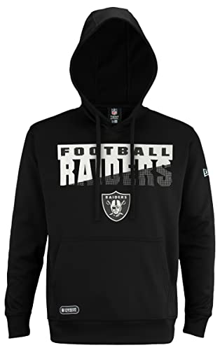 New Era NFL Men's Scoreboard Pullover Performance Hoodie, Pro Football Fleece Hoodie, Las Vegas Raiders, Large - Image 2