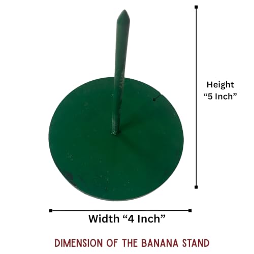 Image of Amazon Brand - Umi A Pair of Banana Stand for Pooja & Mandir Decor, Rust-Resistant Metal Banana Stem Holder, Leaf Stand for Temple, Festival & Home Decoration