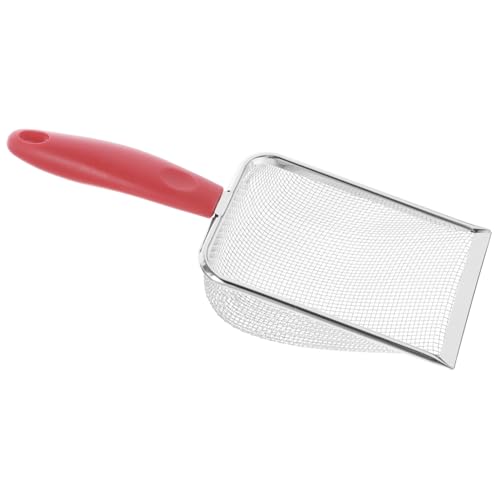 Toddmomy Pala Di Sabbia Per Scavare Bombardamento Maglia Spiaggia Notizia in Anticipo Sandbox Pala a Rete Conchiglie Strumento Pala All'aperto Comoda Pala Pp Rosso