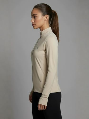 Image of PUMP'D Women's Jacket | Slim Fit | Thumb Hole Open Sleeve | With zipper | Perfect for workout