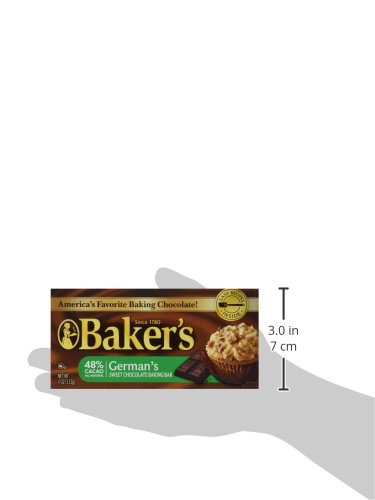 Baker's, German Sweet Chocolate, Baking Bar, 4Oz Bar (Pack Of 6) #TOP2
