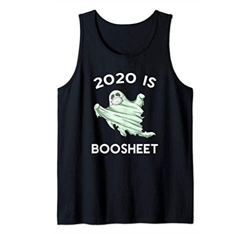 2020 is Boo Sheet Halloween Ghost Mask Tank Top