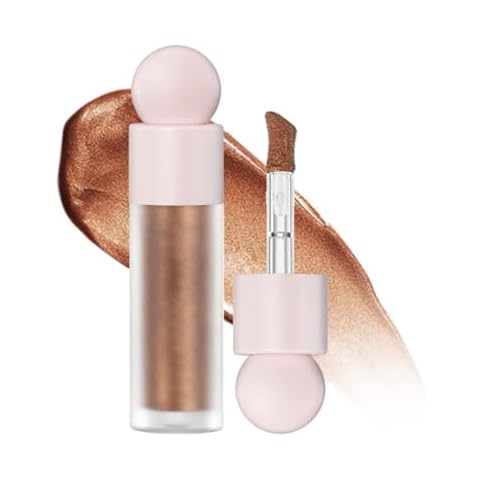 Hocossy Liquid Highlighter Natural Glow For Face & Body, Waterproof Moisturizing Light Liquid Luminizer For Long Lasting Shimmer, Contour Highlighter Stick Easy to Apply with Cushion Applicator (#4 Candlelight) Cover