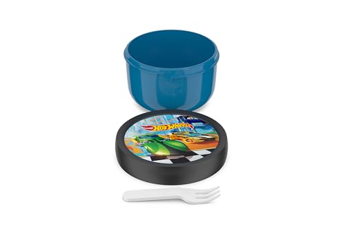 Mepal - Obstbox Campus - Snackbox für Kinder - Spülmaschinen- und mikrowellenfest - BPA-frei - 300 ml - Hot Wheels