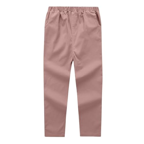 Boys School Uniform Pants Flat Front Elastic Waistband Dress Pant Casual Straight Leg Stretch Trousers Size 3-9 Years4