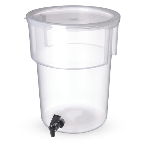 Carlisle 220930 Break-Resistant Beverage Dispenser, 5 Gallon, Clear