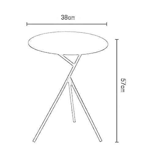 Table basse pour canapé compacte dorée pour optimiser les petits salons