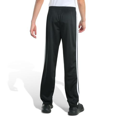 Image of adidas Big Kid Straight-Leg 3-Stripe Track Pant