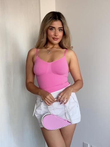 Image of SHAPERX Bodysuit for Women Tummy Control Shapewear Racerback Seamless Body Shaper Tank Top