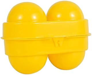 Mini Egg Holder 2 Grids Egg Storage Container Picnic Camping Egg Carrier with Fixed Handle Yellow,mini egg holder,camping supplies