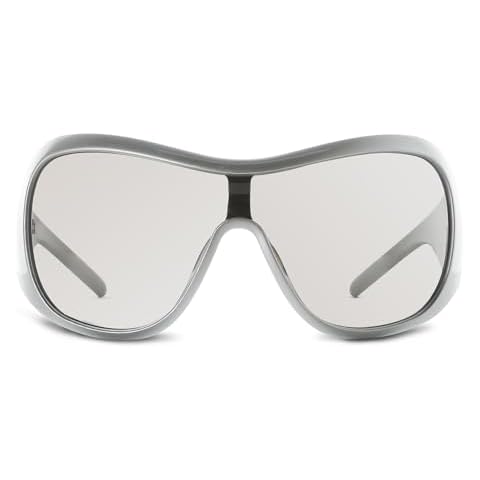 YOGFIT Trendy Oversized Sunglasses for Women Men Y2K Wrap Around Fashion Sunglasses Cover