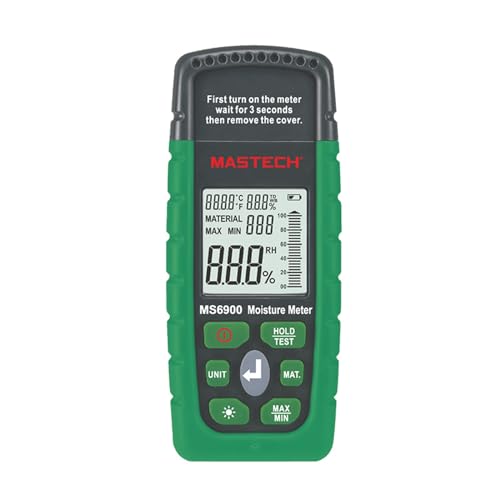MS6900 Higrometre MS6900 ミニデジタル水分計 木材/木材/コンクリート建物 湿度テスター LCDディスプレイ付き