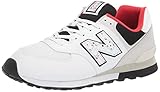 New Balance Men's 574 V2 Full Family Sneaker, White/Black, 11.5