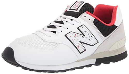 New Balance メンズ 574 V2 フルファミリー スニーカー, ホワイト/ブラック, 10（Amazon）