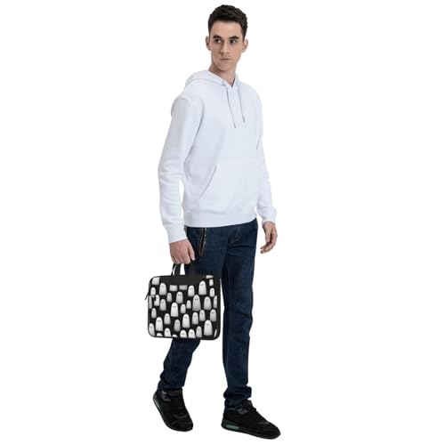 Bolso de portátil blanco fantasmal impermeable 15.6 pulg miniatura 7