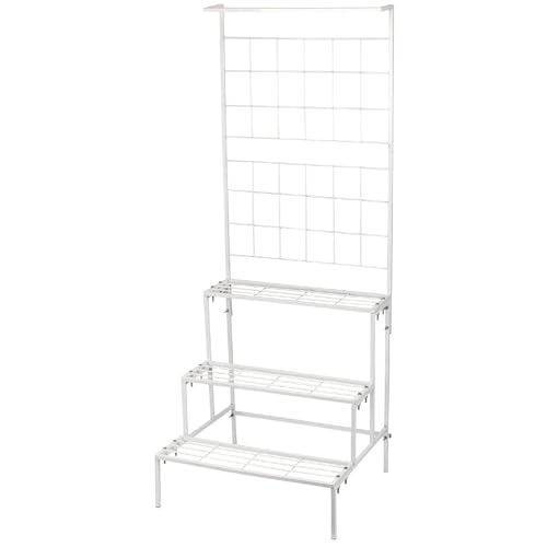 Image of Bee Creative Plant Stands for Outdoor Balcony, Flower Pot Stand for Indoor Plants, Large Metal Planter Stand for Living Room, home decor, Indoor & Outdoor plants Stand (3 STEP W)