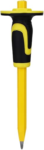 Cincel puntiagudo resistente, cabeza puntiaguda, con dispositivo de protección de mano, utilizado para demolición, tallado, limpieza, ruptura, caza