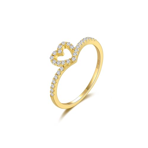 Bague sterling pour femmes anti-ternissement ensemble mariage zircone en V