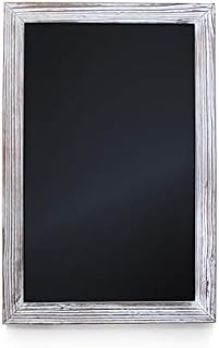 HBCY Creations Rustic Whitewashed Magnetic Wall Chalkboard, Extra Large Size 20" x 30"
