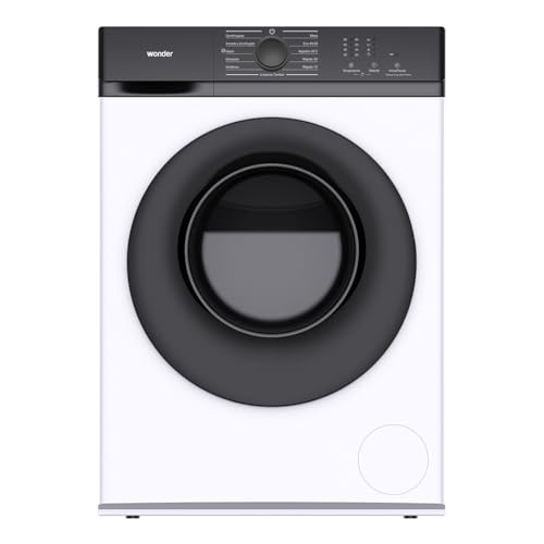 Wonder Waschmaschine, 8 kg, Frontlader, Weiß, 1600 W, 1200 U/min, Invertermotor, 11 Programme, Stop&Go-Funktion, Diamanttrommel, Energieeffizienzklasse A