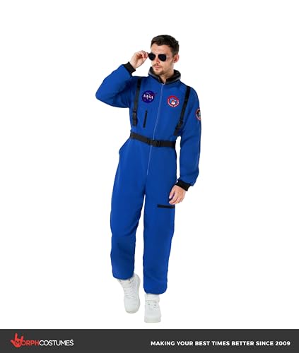 Morph Astronaut Costume Adult, Space Suit Men, Mens Halloween Costume Astronaut Suits, Nasa Costumes Adult