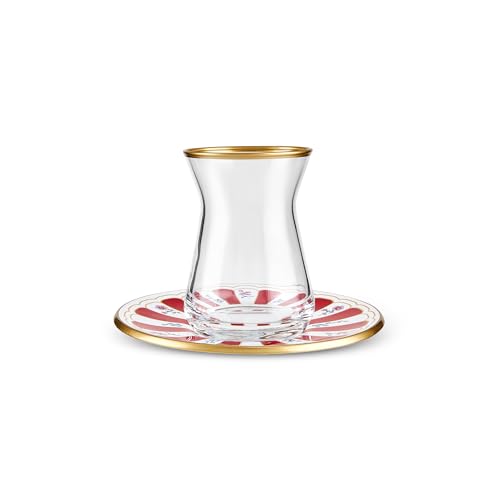 Karaca Bursa Türkische Teegläser Set, 12-teiliges Teeglas, Teeset...