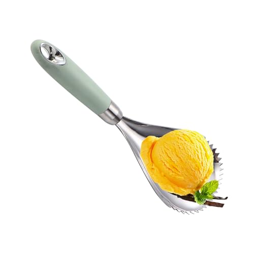 WJnflQN Cuchara De Hielo De Acero Inoxidable | Herramienta De Servicio De Acero Inoxidable Versátil | Diseño Versátil con Mango Cómodo - Aparador Restaurante Casa Pastelería