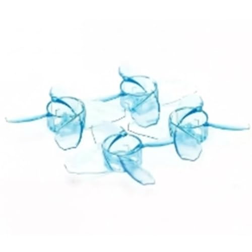 Hélices 4 pales 40mm bleu, accessoires pour micro drone de salon