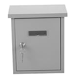 PENIKOKO Vintage Wandbriefkasten aus Edelstahl Wetterfester Metall briefkasten für Wandmontage...