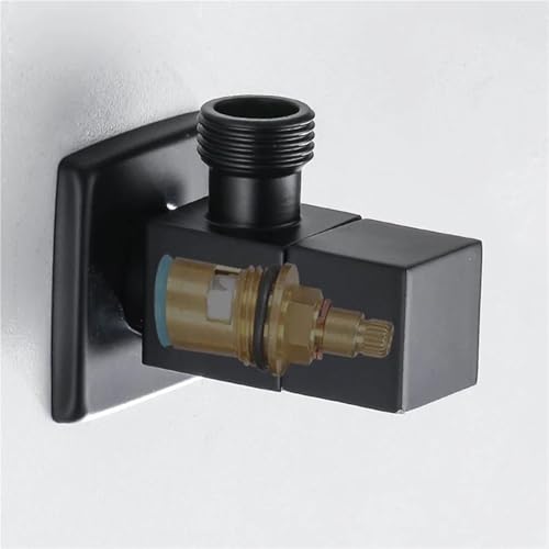 Válvula triangular de latón macizo YT-5137 cromo para baño de 1/2 5
