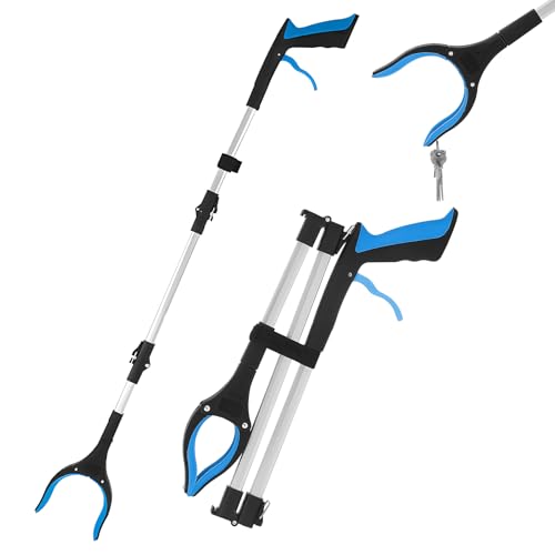 Palo plegable de 3 secciones para recoger objetos del suelo sin agacharse