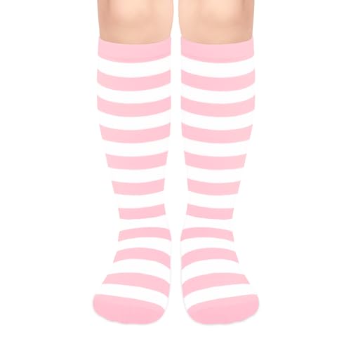 Image of Olreco 1 Pack Toddler Kids Youth Soccer Socks Girls Boys Baseball Socks Youth Knee High Softball Football Accessories Cotton