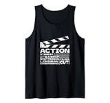 Camarógrafo Claqueta Película Cine - Video Cámara Camiseta sin Mangas
