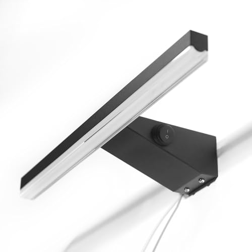 DILUMEN Applique Salle de Bain Avec Interrupteur,Lampe pour Miroir LED Salle de Bains,40CM,10W,1000LM,Blanc Neutre 4000K,Lampe Murale Moderne,Led Salle de Bain...