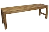 banco sin respaldo madera jardin ELABORACIÓN ARTESANAL. Excelentes acabados, elegante y duradera, es perfecta para un patio, jardín o balcón. También apta para uso comercial en un café, bar o restaurante. MEDIDAS: 140X40X45CM (LargoxAnchoxAlto).