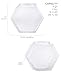 Cornucopia Brands Gallon Plastic Container Candy Jars (2-Pack); Hexagon Shaped Countertop Display Containers; Cookie and Snack Storage