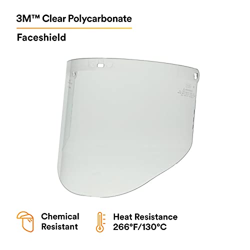 3M Clear Polycarbonate Faceshield Wp96, 82701-00000, Molded #TOP1