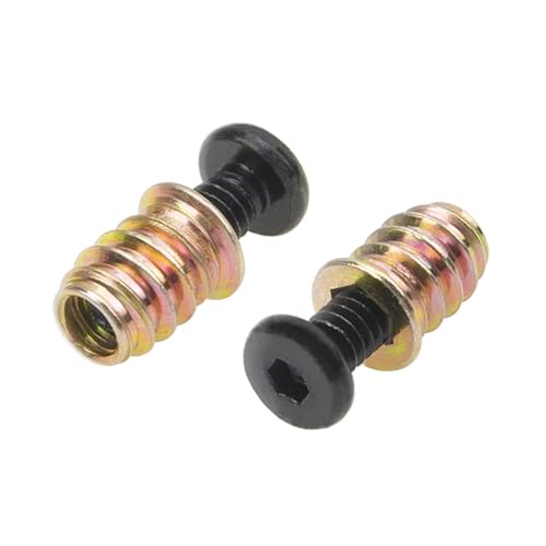 28 sets 14-20 x 253234 furniture screw nut threaded wood inserts bolt fastener connector hex socket drive 14-20 x 193234 screw-in nuts