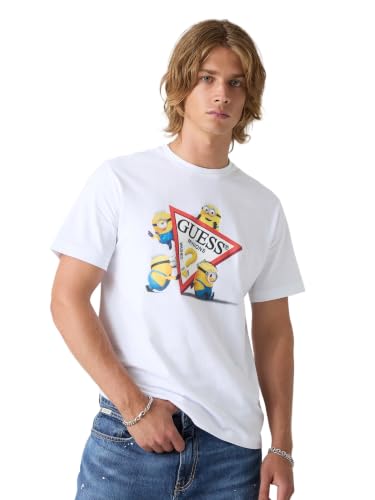 T-shirt triangle Guess Eco homme Minions manches courtes col rond