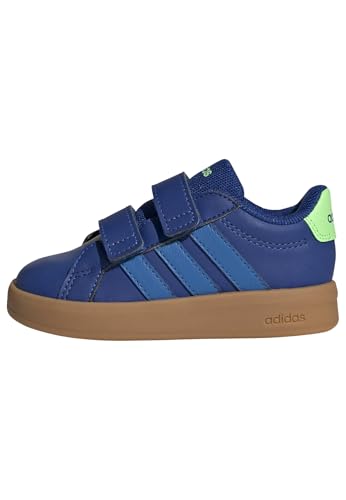 adidas Unisex-Baby Grand Court 3.0 Cf I, Team Royal Blue/Lime Burst, 10