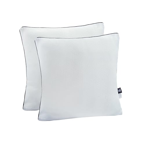 Makimoo Kopfkissen 2er Set (50 x 50 cm), Kissen für Bett und Dekokissen, Polyester Innenkissen Füllkissen for Sofakissen Zierkissen, Mikrofasern, super weich Kissen