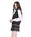 Loiahoer Unisex Sweater Vest Knit Waistcoat Tank Top V-neck Sleeveless Pullover Sweaters Vests Halloween Cosplay Costume JK School Uniforms Fall and Winter,Dark Grey+Yellow Stripe,M