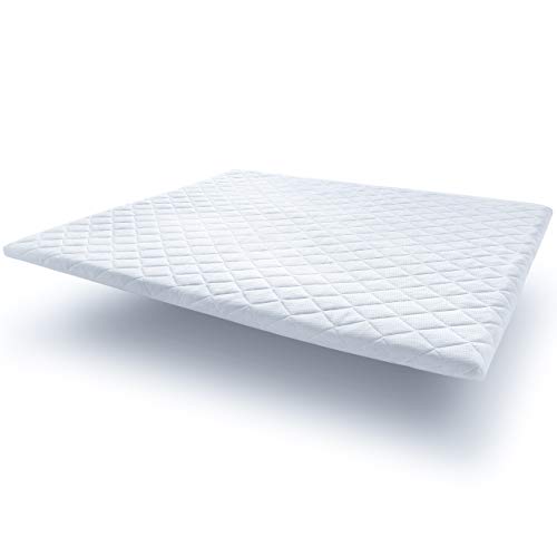 wonello Matratzentopper 180x200 cm Kaltschaum Zertifiziert & waschbar - Bequeme Matratzenauflage für extra Komfort - idealer Matratzen Topper 180x200cm für Bett und Boxspringbett Cover